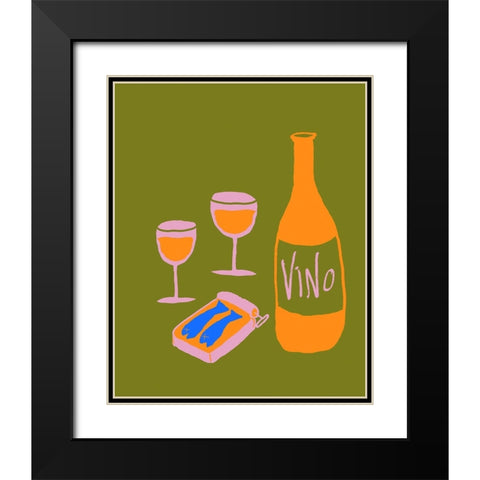 Before the Meal I Black Modern Wood Framed Art Print with Double Matting by Sizemore, Natalie