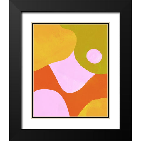 Tilting Planet II Black Modern Wood Framed Art Print with Double Matting by Sizemore, Natalie