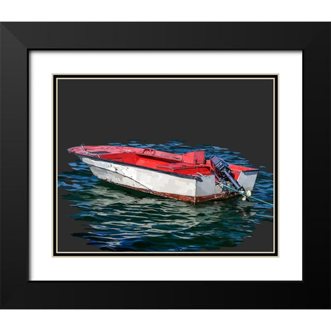 Boat Study I Black Modern Wood Framed Art Print with Double Matting by Kalina, Emily