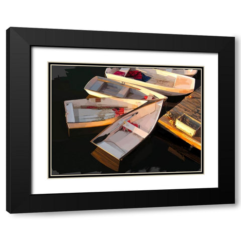 Boat Study IV Black Modern Wood Framed Art Print with Double Matting by Kalina, Emily