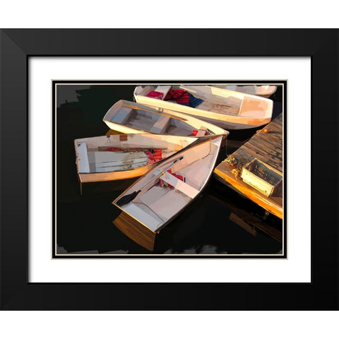 Boat Study IV Black Modern Wood Framed Art Print with Double Matting by Kalina, Emily