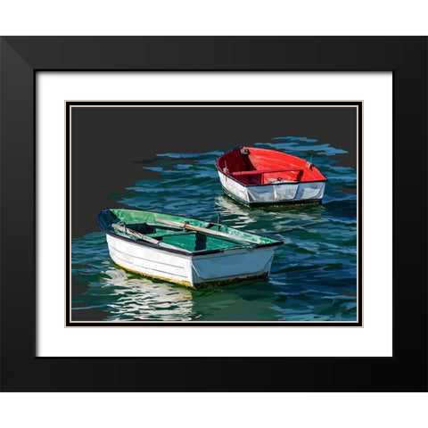 Boat Study V Black Modern Wood Framed Art Print with Double Matting by Kalina, Emily