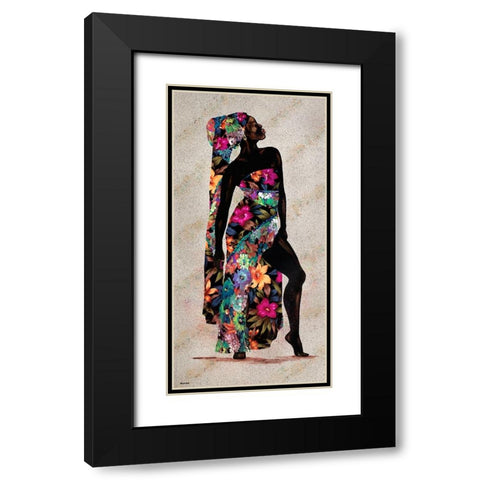 Her Beauty I Black Modern Wood Framed Art Print with Double Matting by Saunders, Alonzo