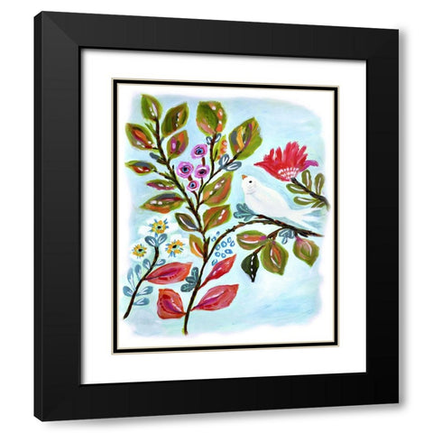 A Sweet Bird II Black Modern Wood Framed Art Print with Double Matting by Fields, Karen