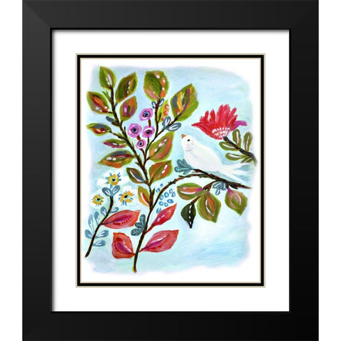 A Sweet Bird II Black Modern Wood Framed Art Print with Double Matting by Fields, Karen