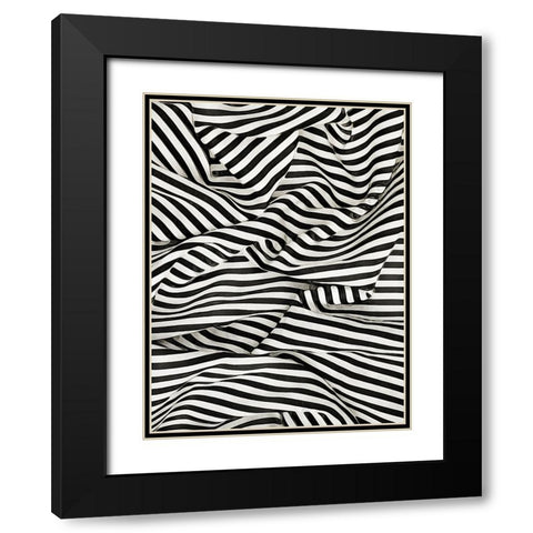 Black White Bold and Bright II Black Modern Wood Framed Art Print with Double Matting by Aldridge, Ashley