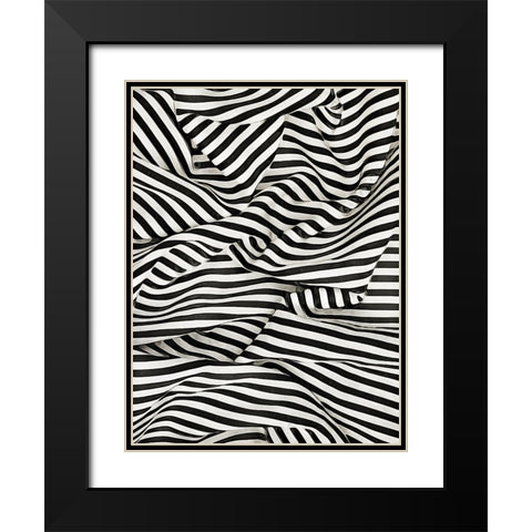 Black White Bold and Bright II Black Modern Wood Framed Art Print with Double Matting by Aldridge, Ashley