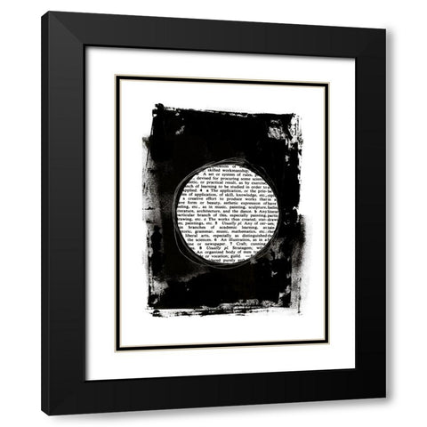 Collected Knowledge II Black Modern Wood Framed Art Print with Double Matting by Haase, Andrea