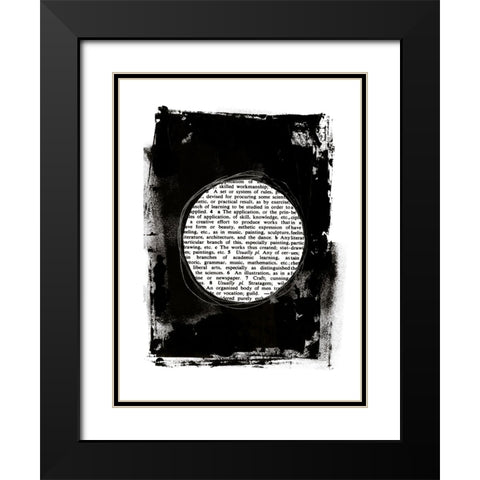 Collected Knowledge II Black Modern Wood Framed Art Print with Double Matting by Haase, Andrea