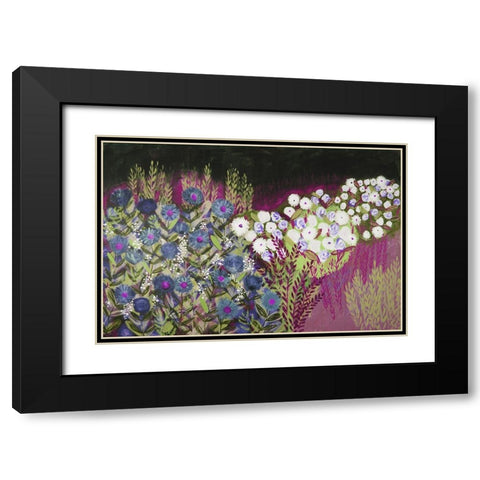 Midnight Landscape Dream II Black Modern Wood Framed Art Print with Double Matting by Hampe, Shelley