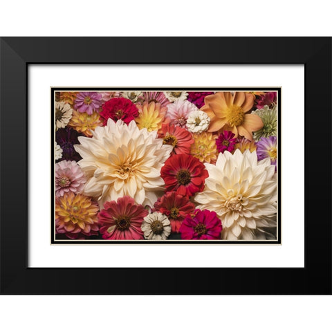 Dahlia Dream Scape  I Black Modern Wood Framed Art Print with Double Matting by McLean, Leah