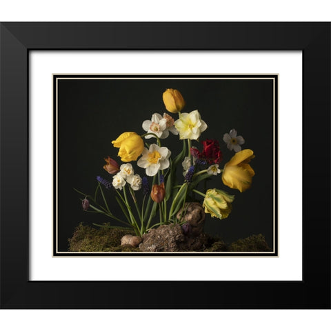 Sunny Spring Bounty  III Black Modern Wood Framed Art Print with Double Matting by McLean, Leah