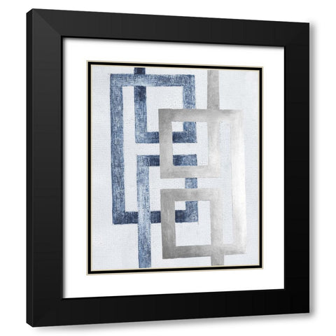 Transversal I Black Modern Wood Framed Art Print with Double Matting by Lam, Vanna
