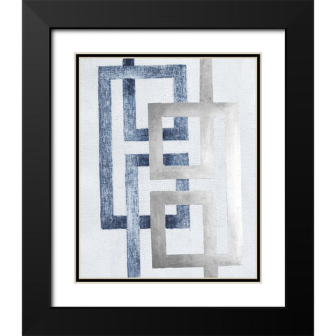 Transversal I Black Modern Wood Framed Art Print with Double Matting by Lam, Vanna