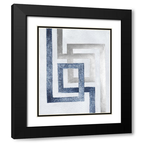 Transversal II Black Modern Wood Framed Art Print with Double Matting by Lam, Vanna