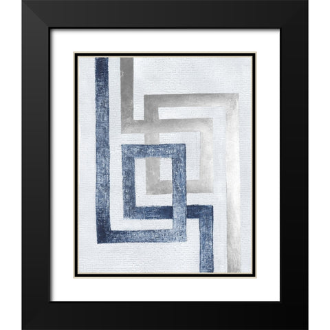 Transversal II Black Modern Wood Framed Art Print with Double Matting by Lam, Vanna