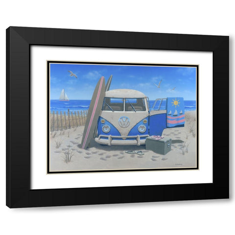 Ready for the Sun Black Modern Wood Framed Art Print with Double Matting by Courtney, Richard
