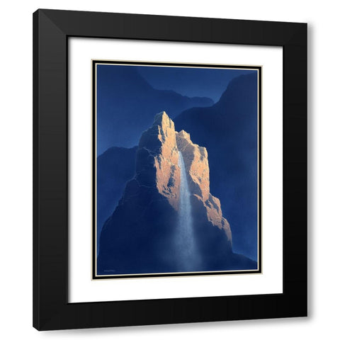 Solitude Mountain I Black Modern Wood Framed Art Print with Double Matting by Courtney, Richard