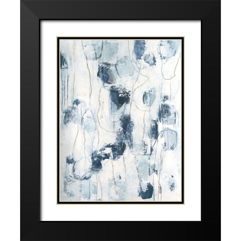 Sea Silk I Black Modern Wood Framed Art Print with Double Matting by Vess, June Erica