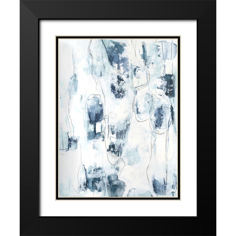 Sea Silk IV Black Modern Wood Framed Art Print with Double Matting by Vess, June Erica