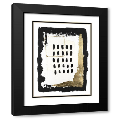 Gold Junction I Black Modern Wood Framed Art Print with Double Matting by Willett, Michael