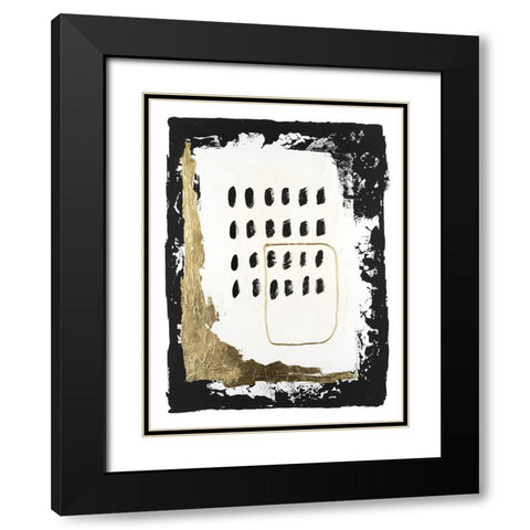 Gold Junction II Black Modern Wood Framed Art Print with Double Matting by Willett, Michael