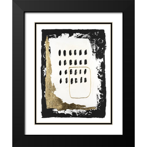 Gold Junction II Black Modern Wood Framed Art Print with Double Matting by Willett, Michael