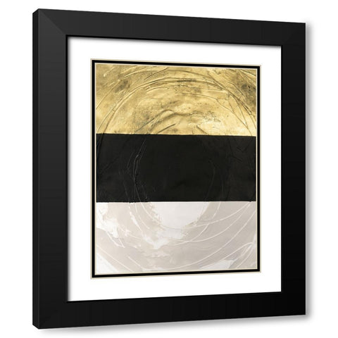 Triennial IV Black Modern Wood Framed Art Print with Double Matting by Lam, Vanna