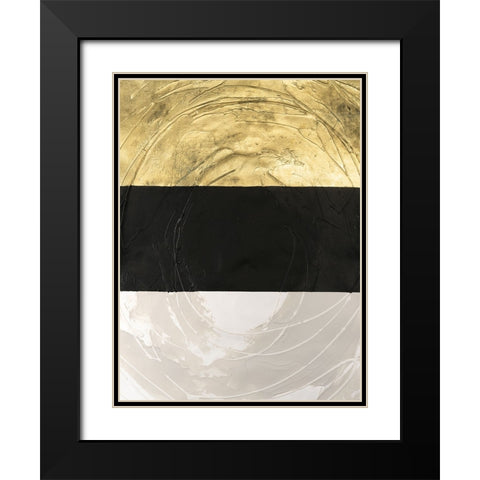 Triennial IV Black Modern Wood Framed Art Print with Double Matting by Lam, Vanna
