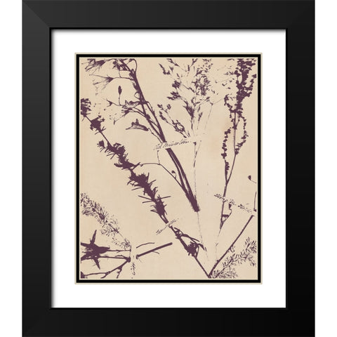 Pressed Silhouette I Black Modern Wood Framed Art Print with Double Matting by Warren, Annie