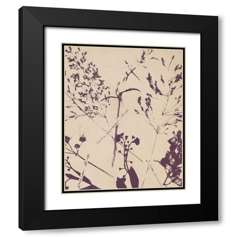 Pressed Silhouette II Black Modern Wood Framed Art Print with Double Matting by Warren, Annie