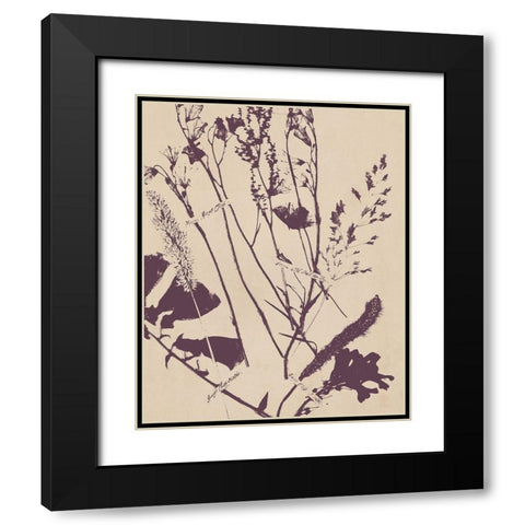 Pressed Silhouette IV Black Modern Wood Framed Art Print with Double Matting by Warren, Annie