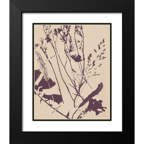 Pressed Silhouette IV Black Modern Wood Framed Art Print with Double Matting by Warren, Annie