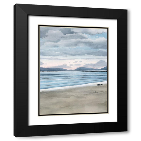Twilight Coast II Black Modern Wood Framed Art Print with Double Matting by Popp, Grace