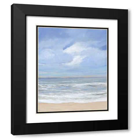 High Tide Beach II Black Modern Wood Framed Art Print with Double Matting by OToole, Tim