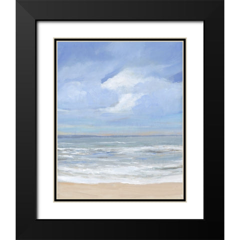 High Tide Beach II Black Modern Wood Framed Art Print with Double Matting by OToole, Tim