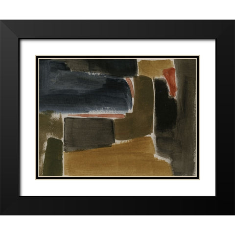 Of the Earth I Black Modern Wood Framed Art Print with Double Matting by Barnes, Victoria