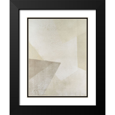 Textured Chiffon II Black Modern Wood Framed Art Print with Double Matting by Lam, Vanna
