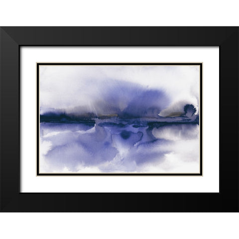 A September Morning Black Modern Wood Framed Art Print with Double Matting by Haase, Andrea