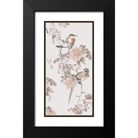 Birds of Asia II Black Modern Wood Framed Art Print with Double Matting by Haase, Andrea