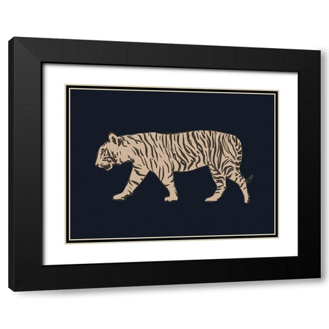 Big Jungle Cats II Black Modern Wood Framed Art Print with Double Matting by Barnes, Victoria