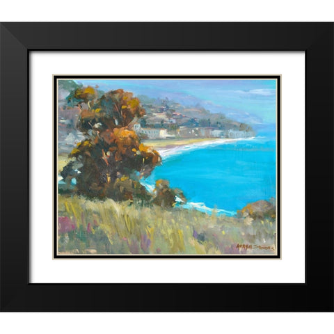 South Coastal Black Modern Wood Framed Art Print with Double Matting by Stevens, Allayn