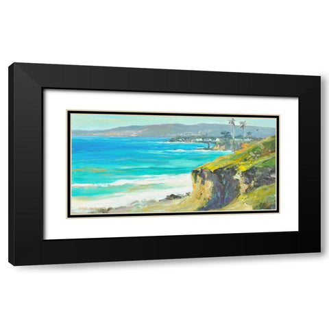 Coast Cliffs Black Modern Wood Framed Art Print with Double Matting by Stevens, Allayn