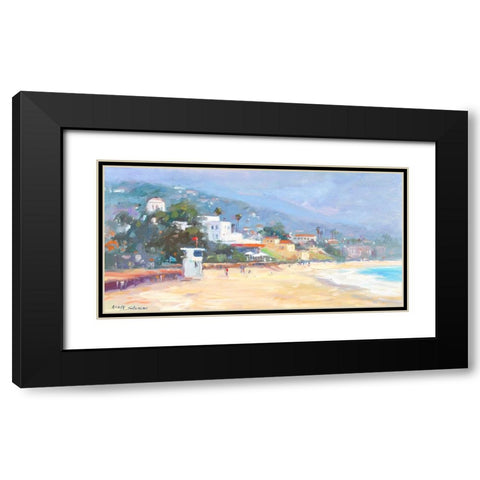Newport Beach Black Modern Wood Framed Art Print with Double Matting by Stevens, Allayn