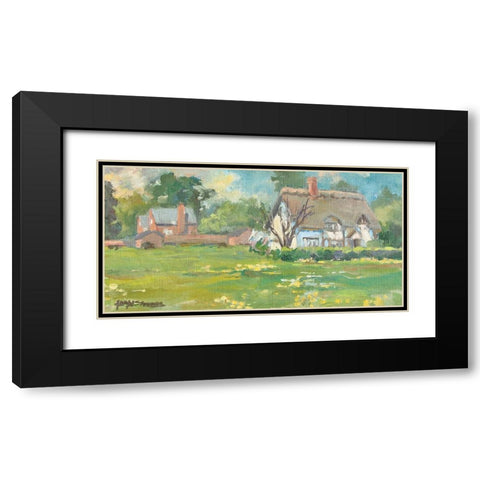 French Farmhouse Black Modern Wood Framed Art Print with Double Matting by Stevens, Allayn