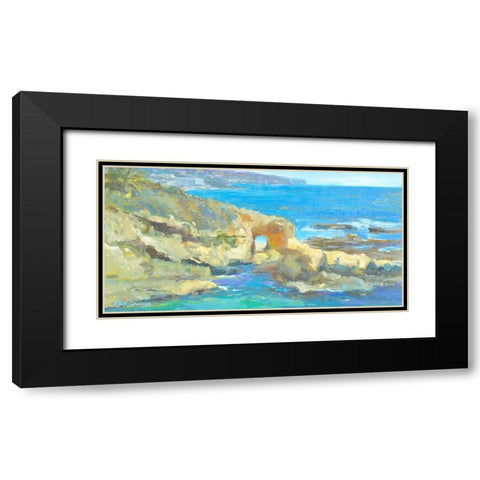 Coastal Gateway Black Modern Wood Framed Art Print with Double Matting by Stevens, Allayn