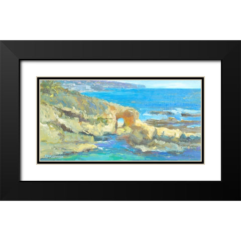Coastal Gateway Black Modern Wood Framed Art Print with Double Matting by Stevens, Allayn