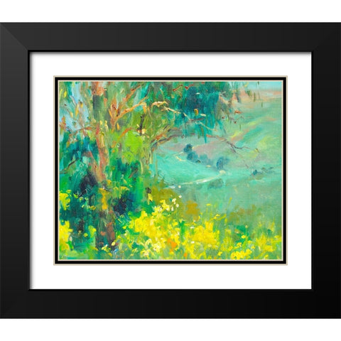 The Valley Black Modern Wood Framed Art Print with Double Matting by Stevens, Allayn