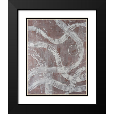 Lavish Lanes I Black Modern Wood Framed Art Print with Double Matting by Willett, Michael