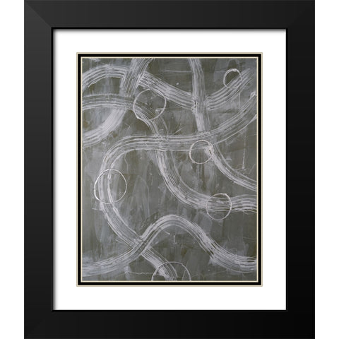 Lavish Lanes III Black Modern Wood Framed Art Print with Double Matting by Willett, Michael